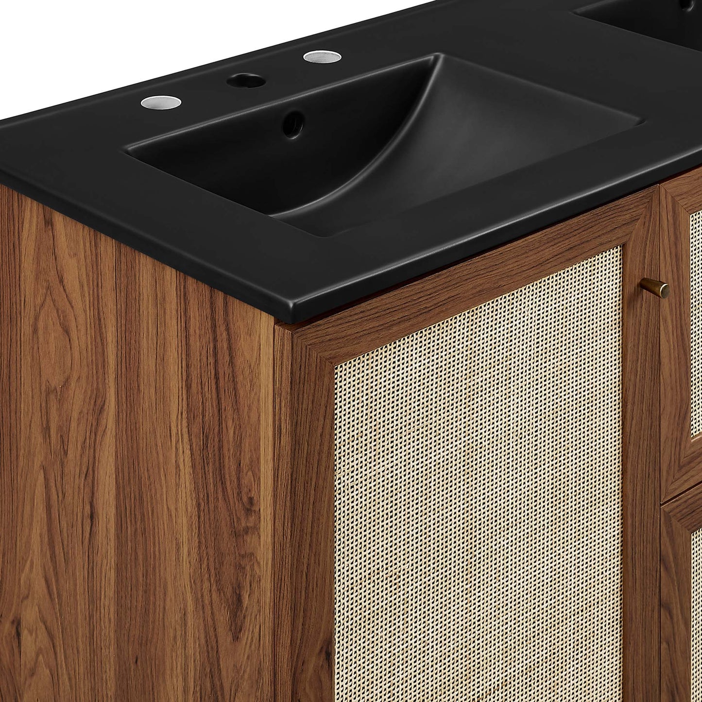 Modway furniture Soma Bathroom Vanity with Black Basin Included - EEI-6712-OAK-BLK