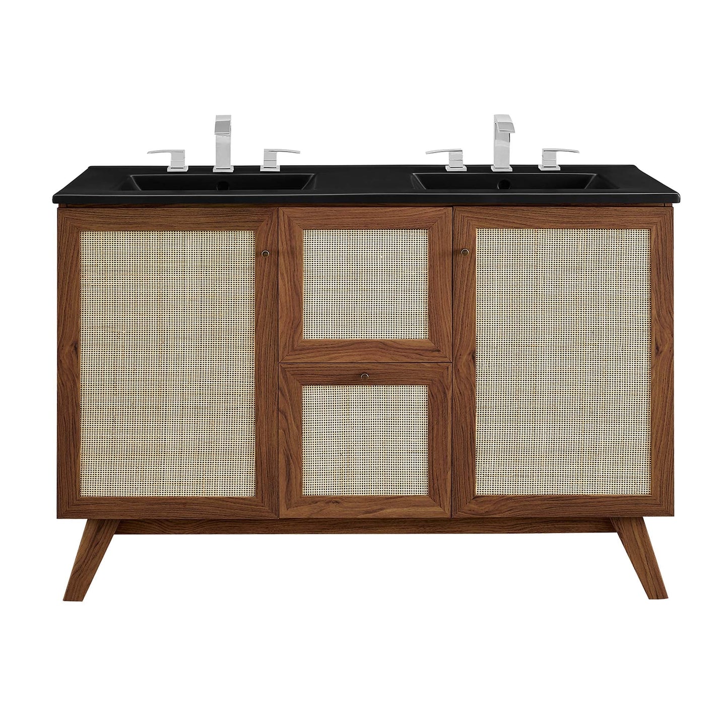 Modway furniture Soma Bathroom Vanity with Black Basin Included - EEI-6712-OAK-BLK