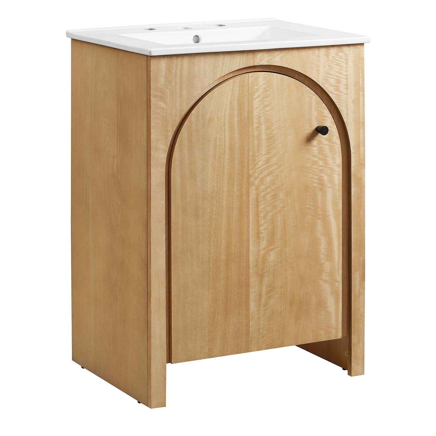 Modway furniture Appia Bathroom Vanity Basin Included - EEI-6788-OAK-WHI