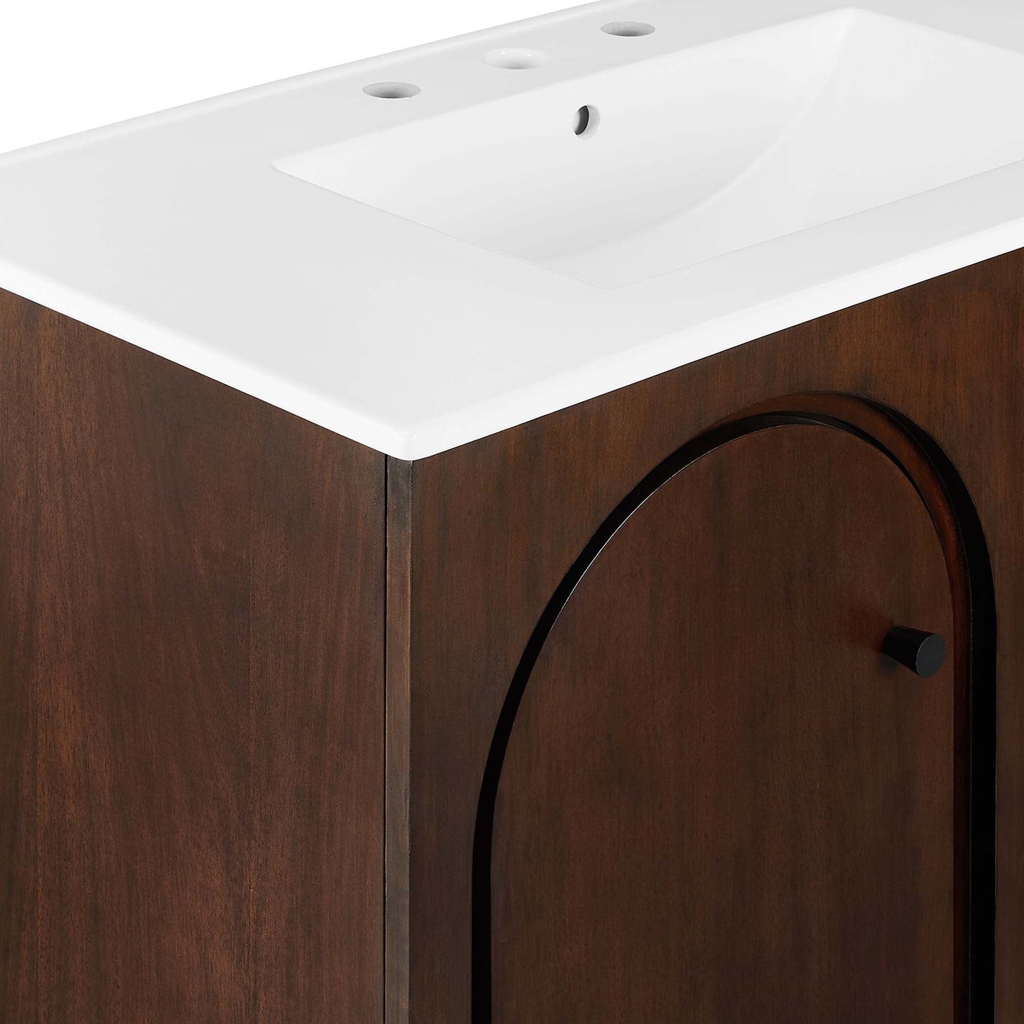 Modway furniture Appia Bathroom Vanity Basin Included - EEI-6788-OAK-WHI