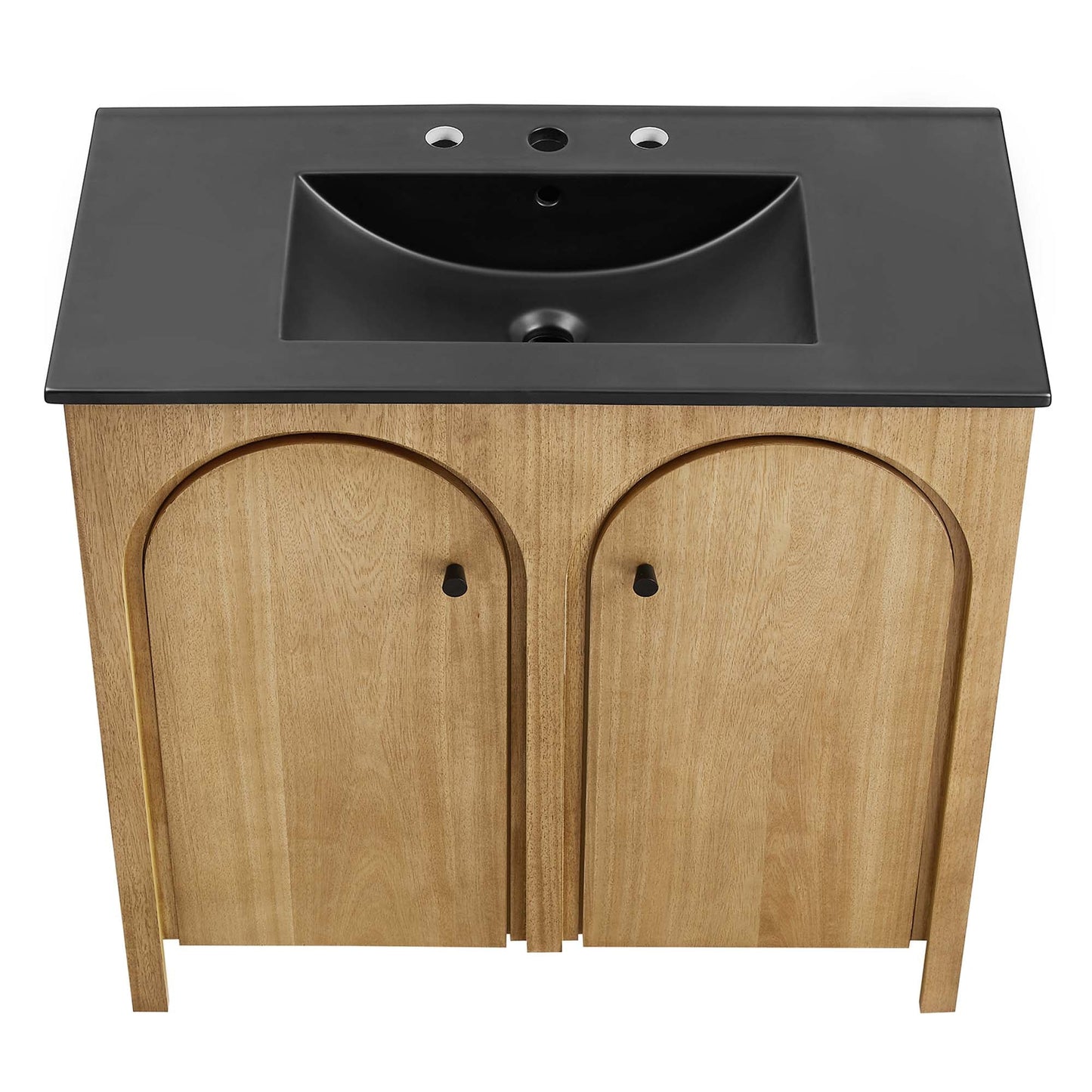 Modway furniture Appia Bathroom Vanity Basin Included - EEI-6788-OAK-WHI