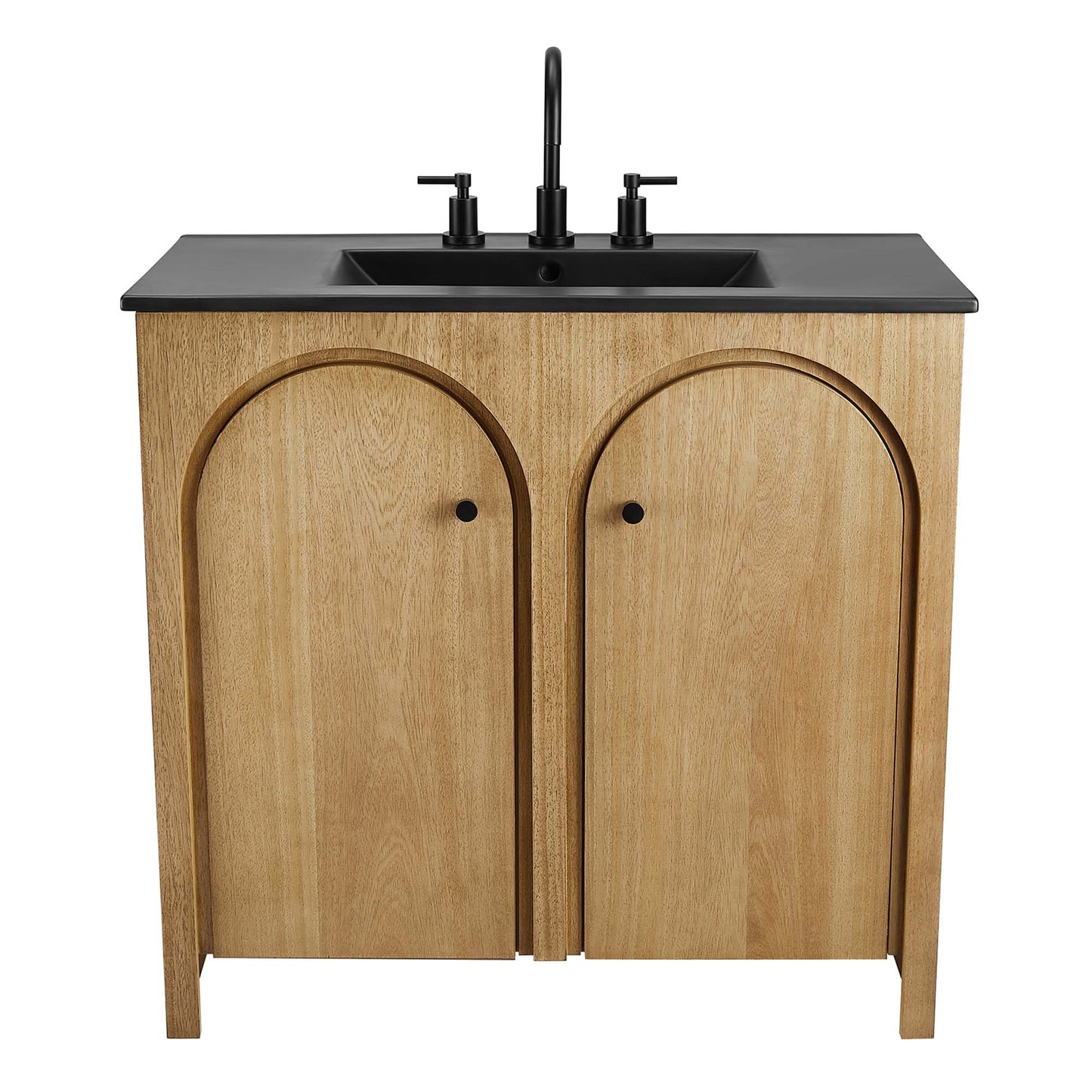Modway furniture Appia Bathroom Vanity Basin Included - EEI-6788-OAK-WHI