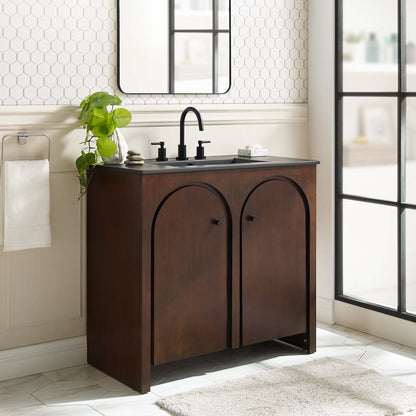 Modway furniture Appia Bathroom Vanity Basin Included - EEI-6788-OAK-WHI