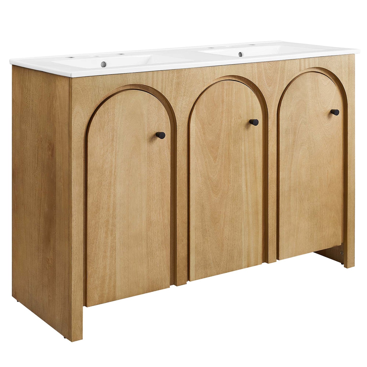 Modway furniture Appia Bathroom Vanity Basin Included - EEI-6788-OAK-WHI