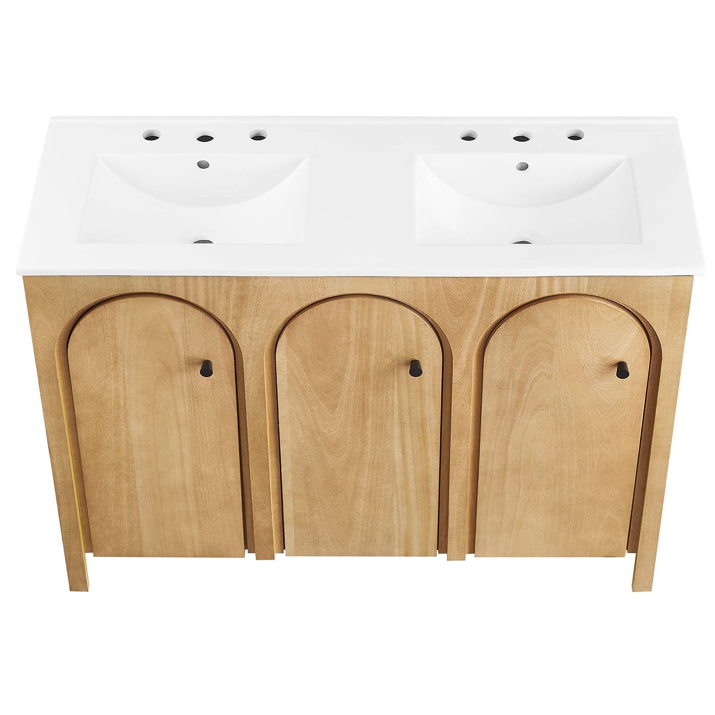 Modway furniture Appia Bathroom Vanity Basin Included - EEI-6788-OAK-WHI