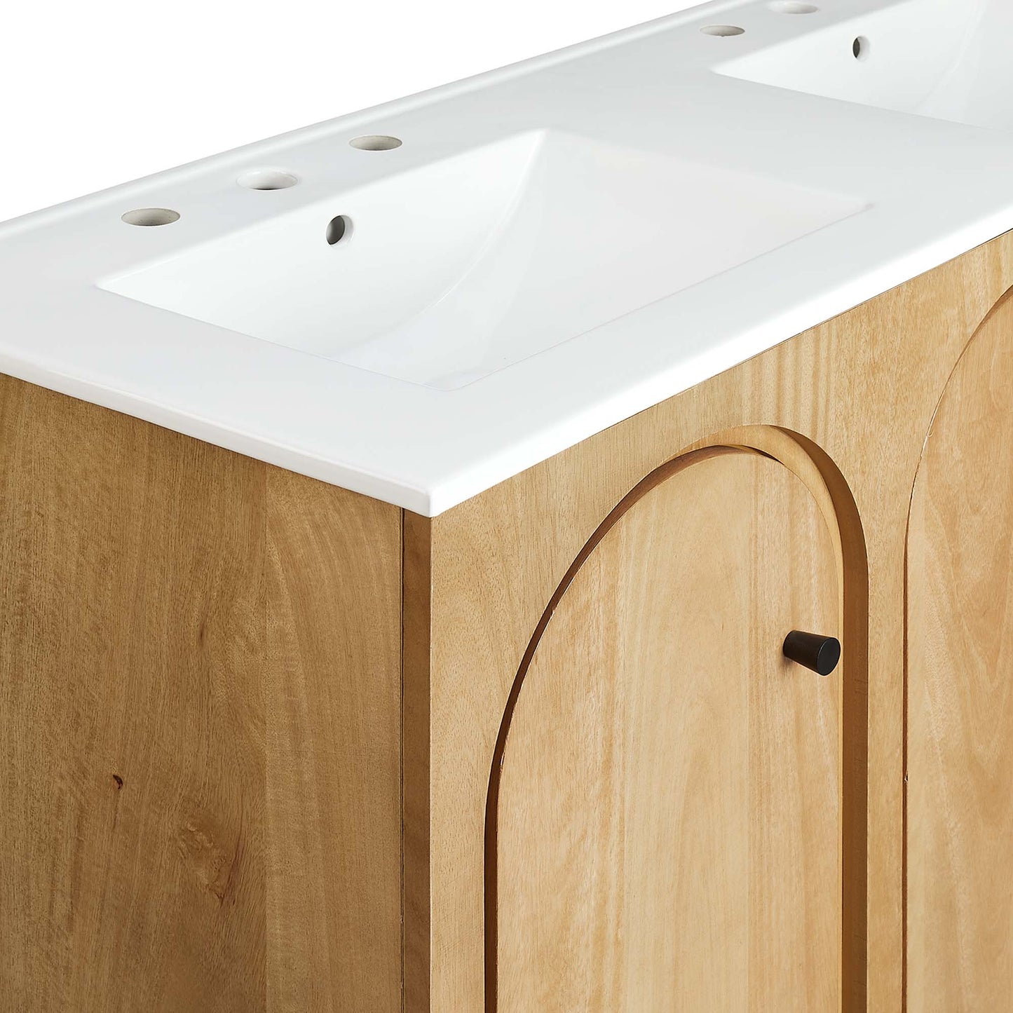 Modway furniture Appia Bathroom Vanity Basin Included - EEI-6788-OAK-WHI