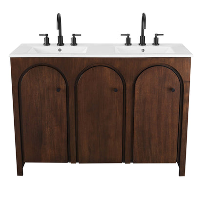 Modway furniture Appia Bathroom Vanity Basin Included - EEI-6788-OAK-WHI