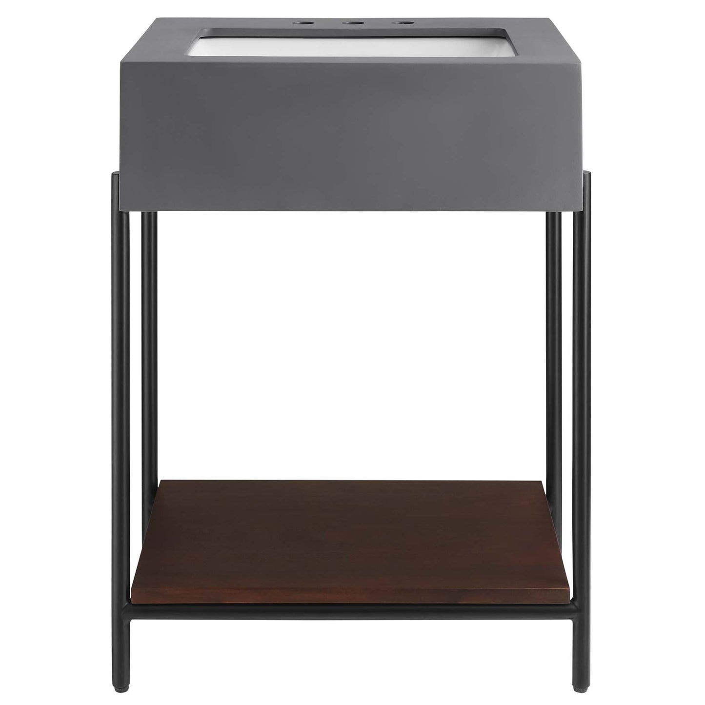 Modway furniture Etch 24" Bathroom Vanity with Sink - EEI-6861-BLK-WHI