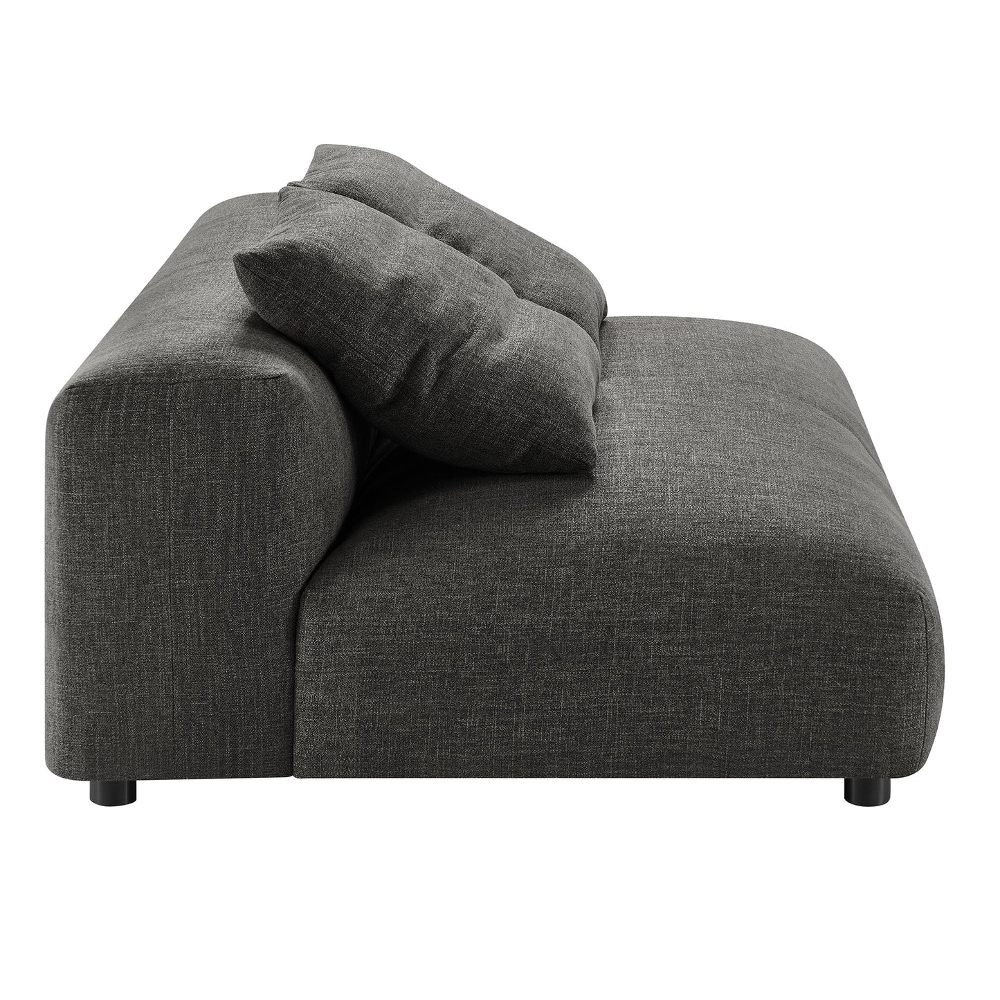 Modway Furniture Solace Modular Upholstered Armless Loveseat and Ottoman Set for Modern Comfort and Style - EEI-7031-SAL