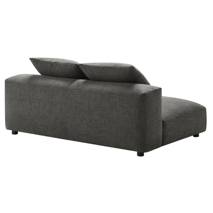 Modway Furniture Solace Modular Upholstered Armless Loveseat – Flexible Comfort for Modern Living Spaces, 800 lbs Capacity - EEI-6891-SAL