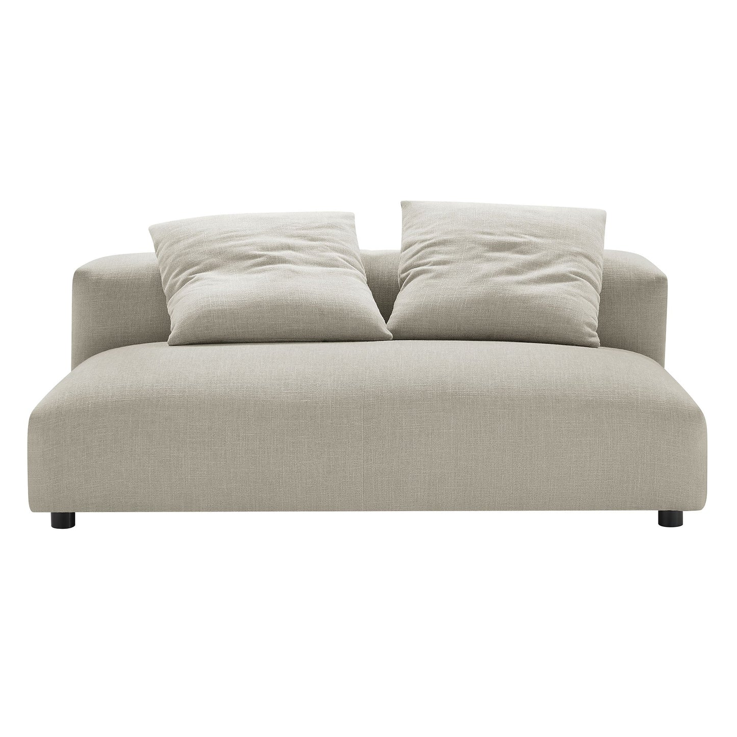 Modway Furniture Solace Modular Upholstered Armless Loveseat – Flexible Comfort for Modern Living Spaces, 800 lbs Capacity - EEI-6891-SAL