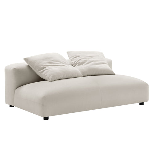 Modway Furniture Solace Modular Upholstered Armless Loveseat – Flexible Comfort for Modern Living Spaces, 800 lbs Capacity - EEI-6891-SAL