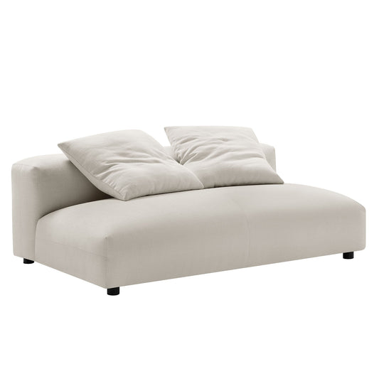 Modway Furniture Solace Modular Upholstered Armless Loveseat – Flexible Comfort for Modern Living Spaces, 800 lbs Capacity - EEI-6891-SAL