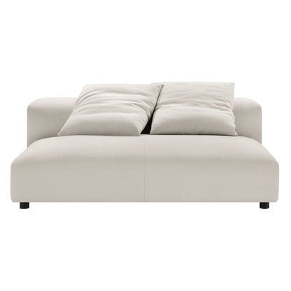 Modway Furniture Solace Modular Upholstered Armless Loveseat – Flexible Comfort for Modern Living Spaces, 800 lbs Capacity - EEI-6891-SAL