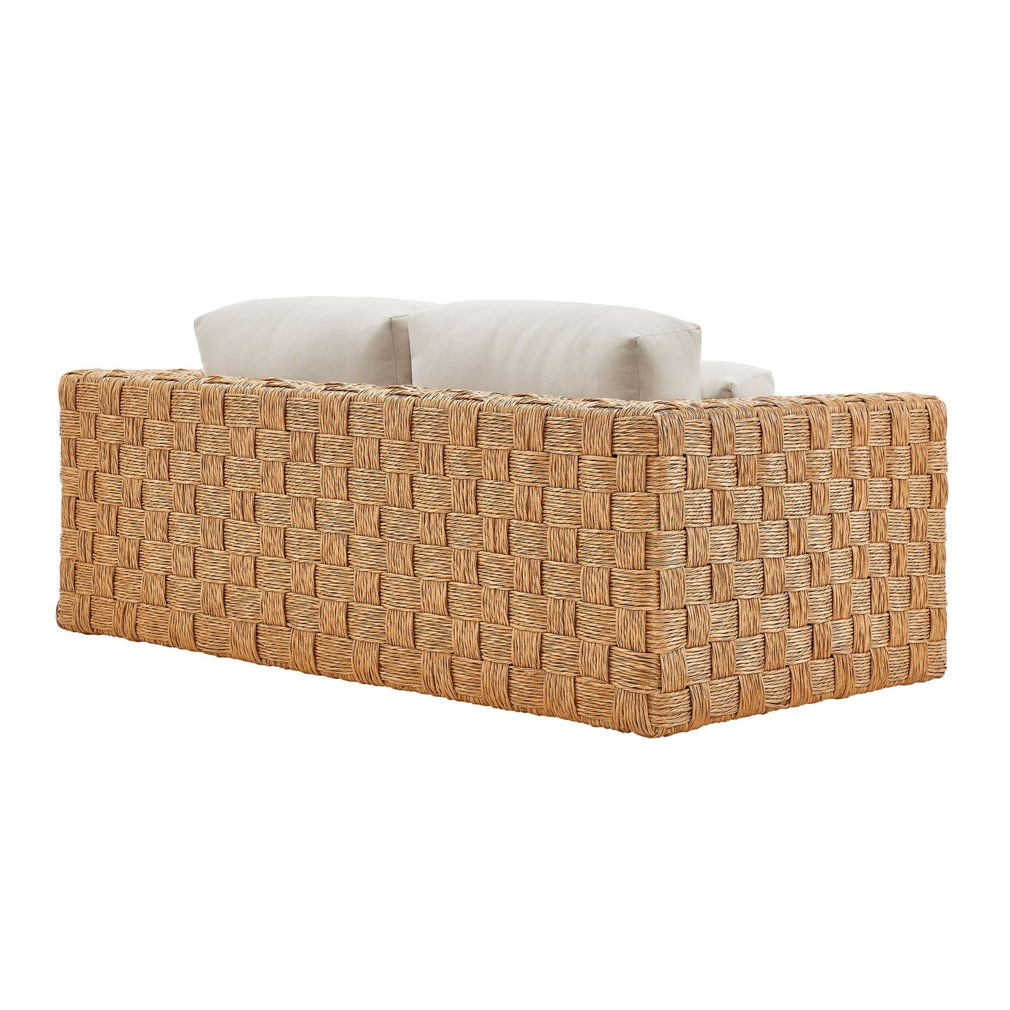 Modway Furniture Thames  4-Piece Outdoor Patio Wicker Rattan Furniture Set - EEI-7135-NAT-LGR