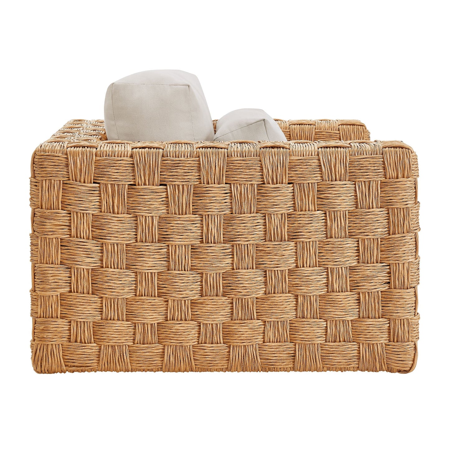 Modway Furniture Thames  4-Piece Outdoor Patio Wicker Rattan Furniture Set - EEI-7135-NAT-LGR