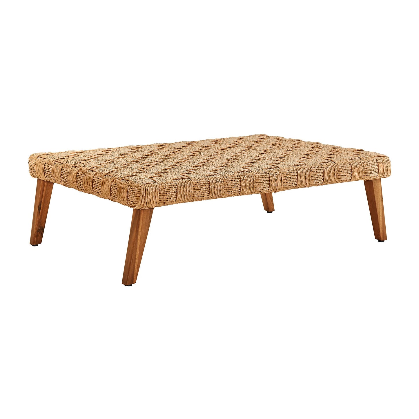 Modway furniture Thames  Outdoor Patio Wicker Rattan Coffee Table - EEI-6926-NAT