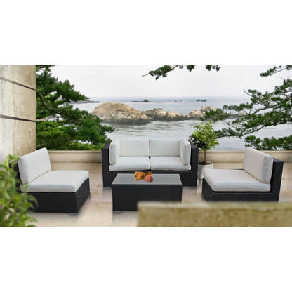 Modway Furniture Camfora 5 Piece Outdoor Patio Sectional Set by Modway - EEI-694-EXP-ORA-SET