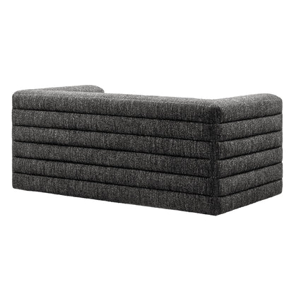 Modway furniture Relle Channel Tufted Boucle Upholstered Loveseat - EEI-7137-CHA