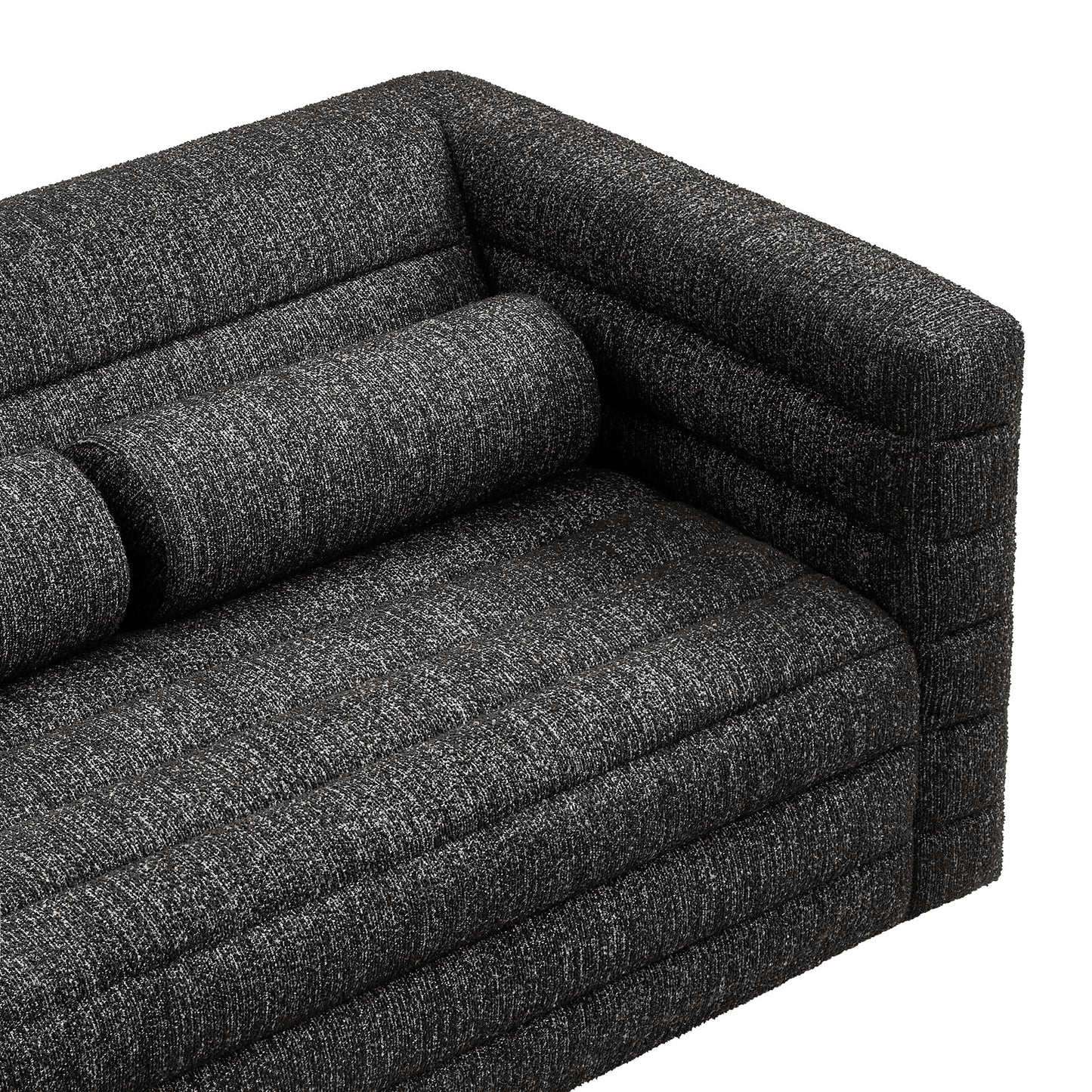 Modway furniture Relle Channel Tufted Boucle Upholstered Loveseat - EEI-7137-CHA