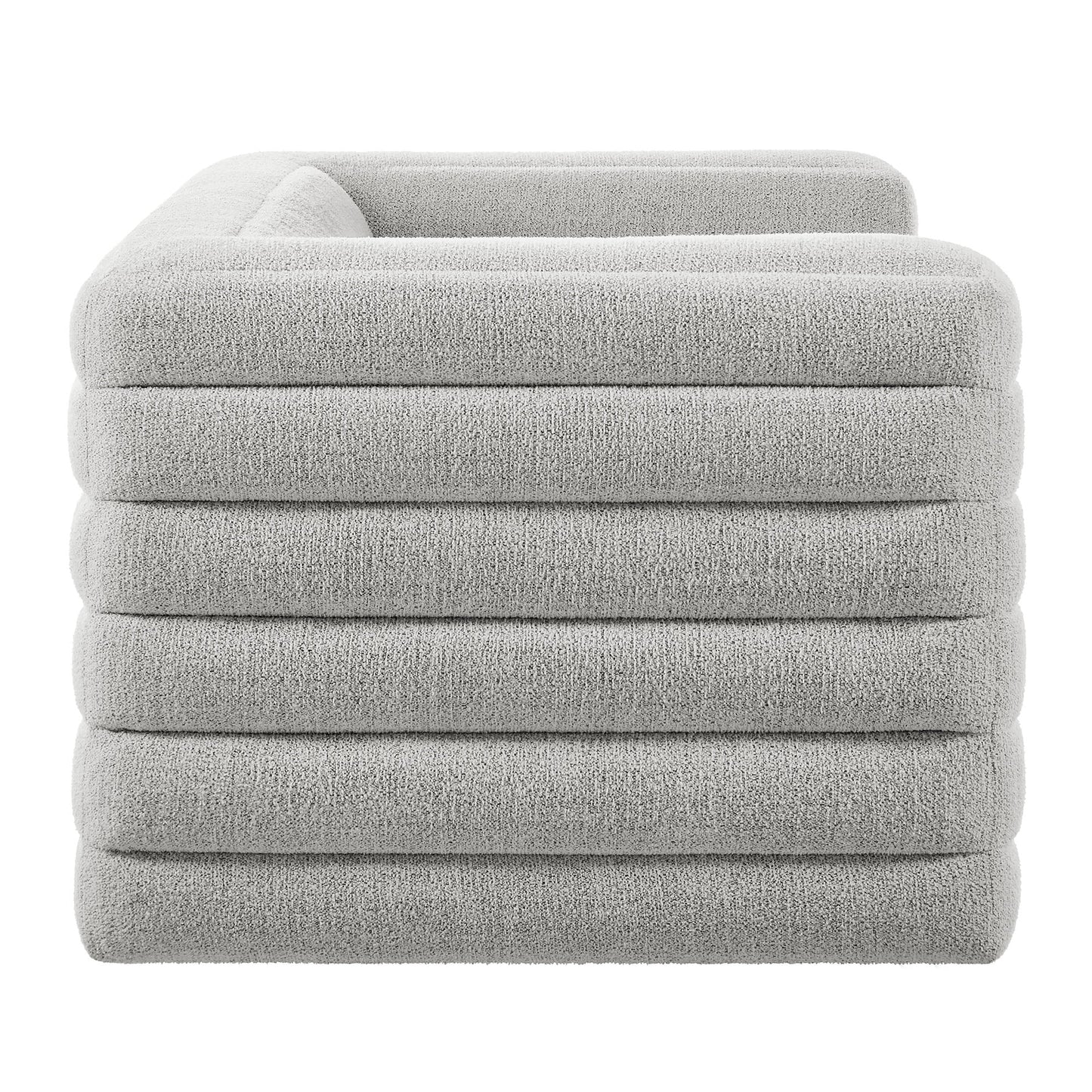 Modway furniture Relle Channel Tufted Boucle Upholstered Loveseat - EEI-7137-CHA