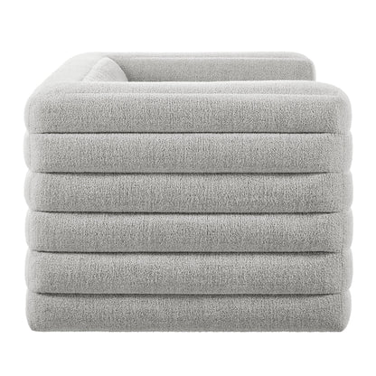 Modway furniture Relle Channel Tufted Boucle Upholstered Loveseat - EEI-7137-CHA