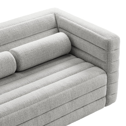 Modway furniture Relle Channel Tufted Boucle Upholstered Loveseat - EEI-7137-CHA