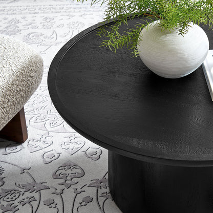 Modway furniture Holloway 30" Round Wood Coffee Table - EEI-7144-BLK