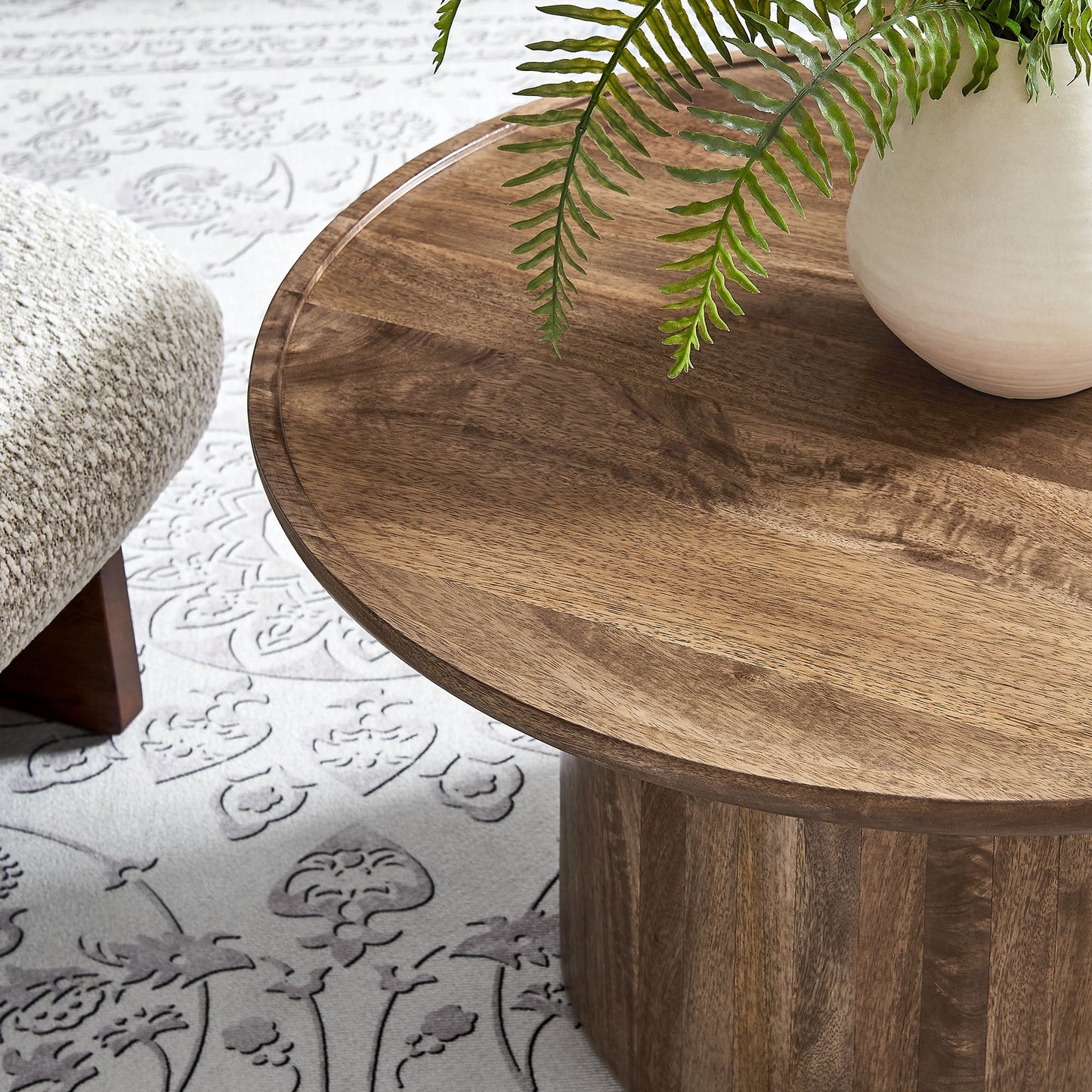 Modway furniture Holloway 30" Round Wood Coffee Table - EEI-7144-BLK