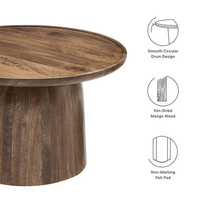 Modway furniture Holloway 30" Round Wood Coffee Table - EEI-7144-BLK