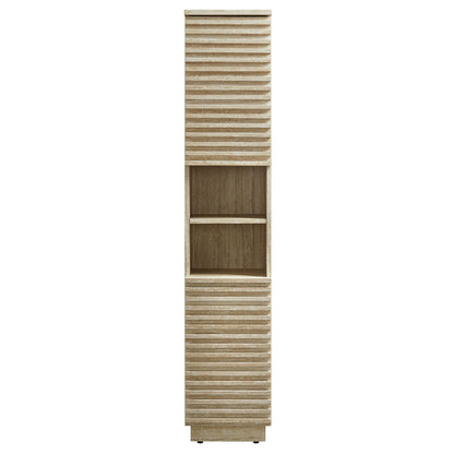 Modway furniture Render Tall Narrow Faux Travertine Linen Storage Cabinet - EEI-7178-TRA