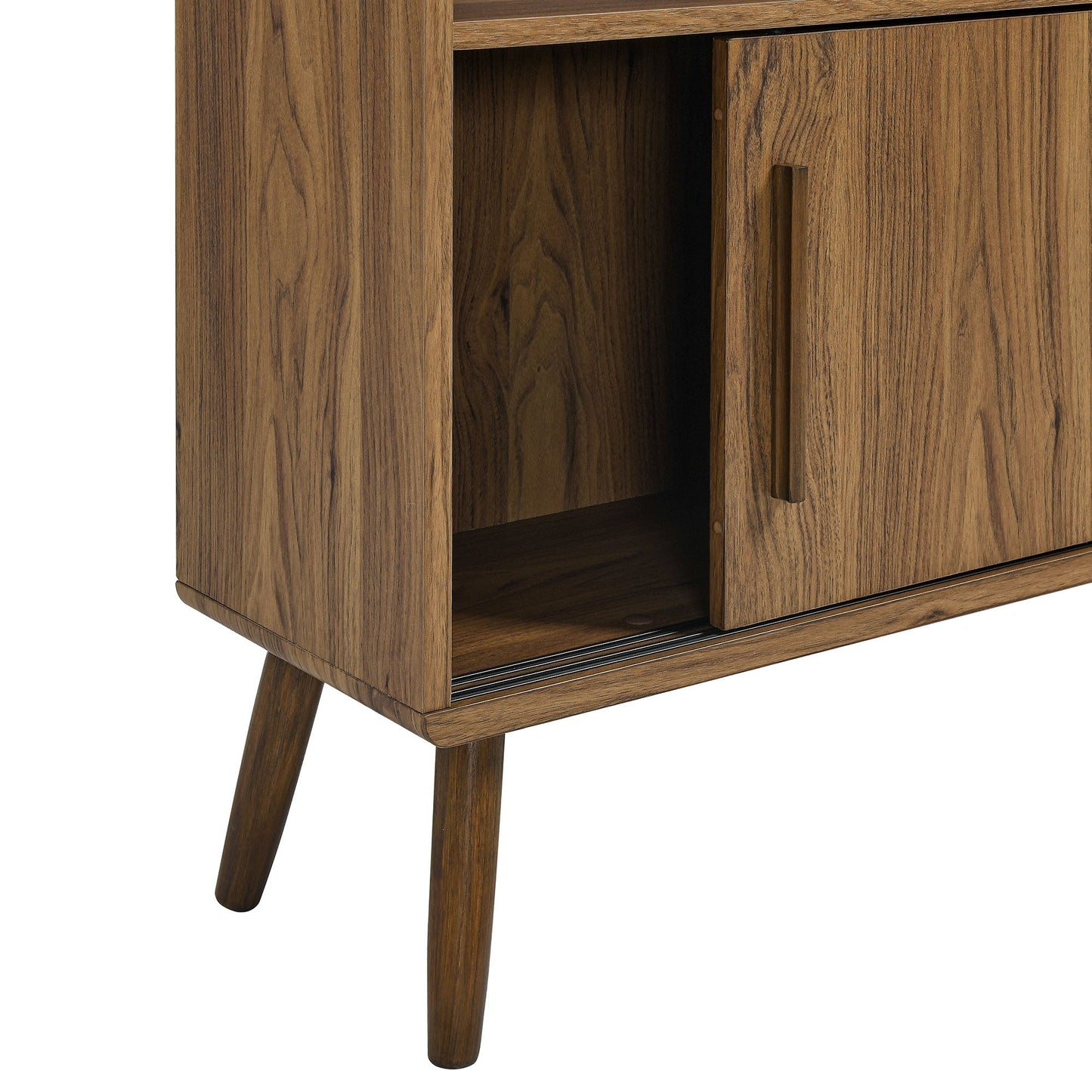 Modway furniture Transmit 59" Bookcase with Sliding Doors - EEI-7194-WAL