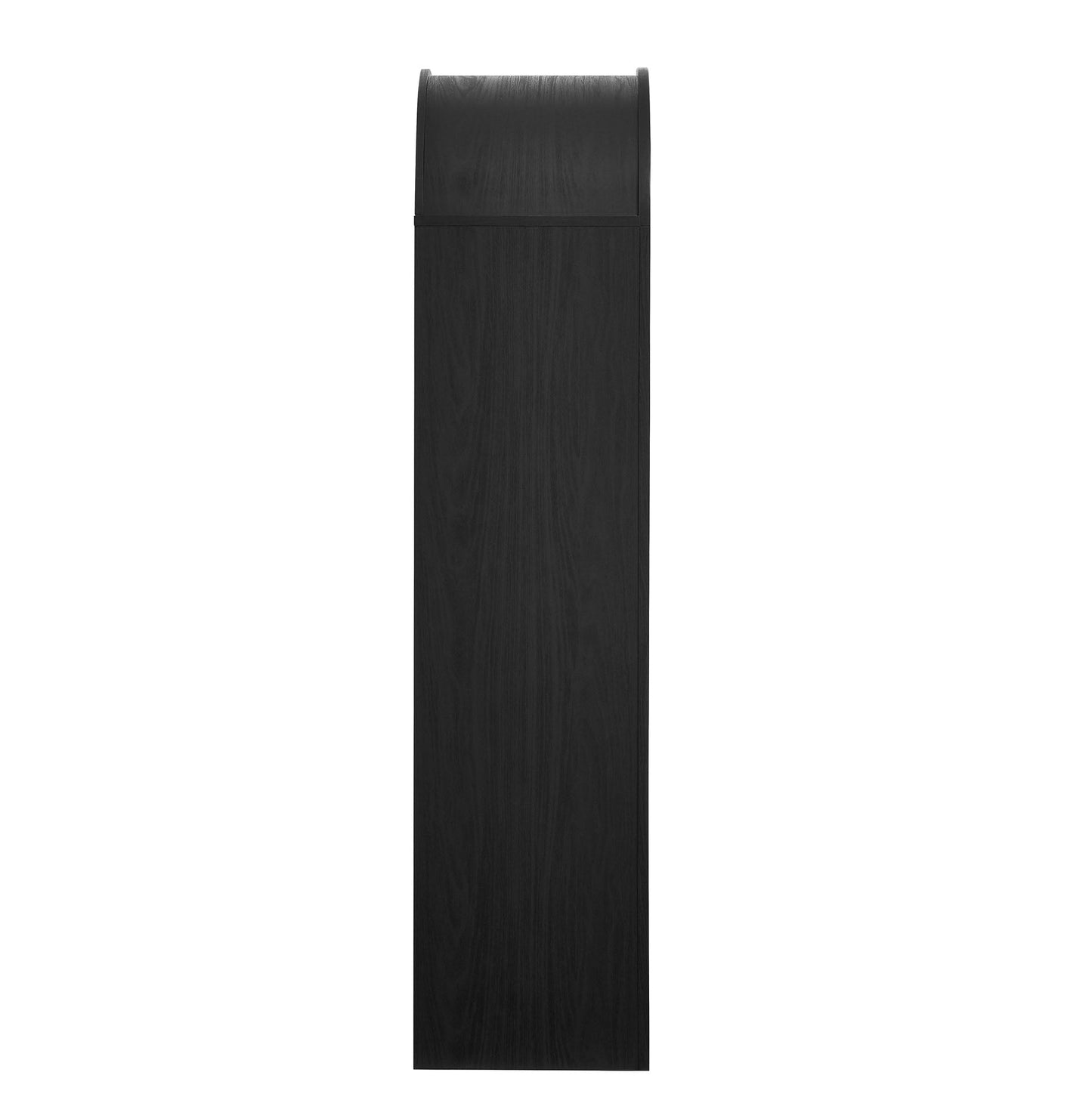 Modway furniture Evie Arched Narrow Bookcase Display Cabinet - EEI-7201-BLK-OAK