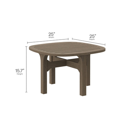 Modway Furniture Saratoga 4-Piece Outdoor Patio Teak Wood Furniture Set – EEI-7266-WGR-WHI