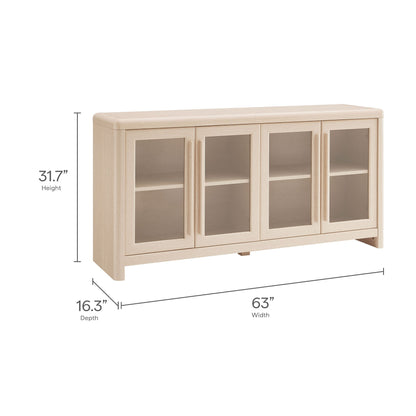 Modway furniture Evren 4-Door Sideboard Storage Display Cabinet - EEI-7287-ASH