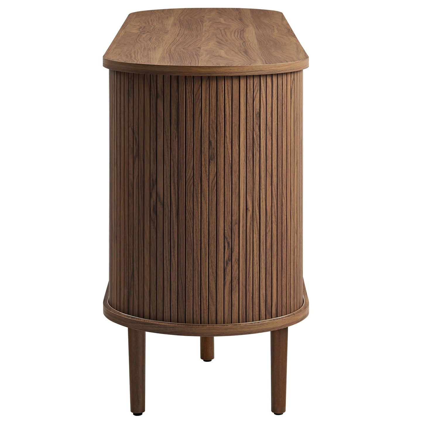 Modway furniture Harlan 67" Fluted Oval Sideboard Cabinet - EEI-7293-WAL