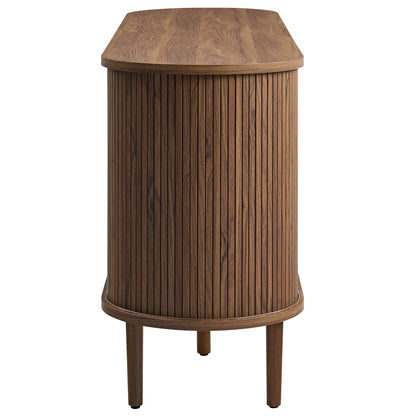 Modway furniture Harlan 67" Fluted Oval Sideboard Cabinet - EEI-7293-WAL