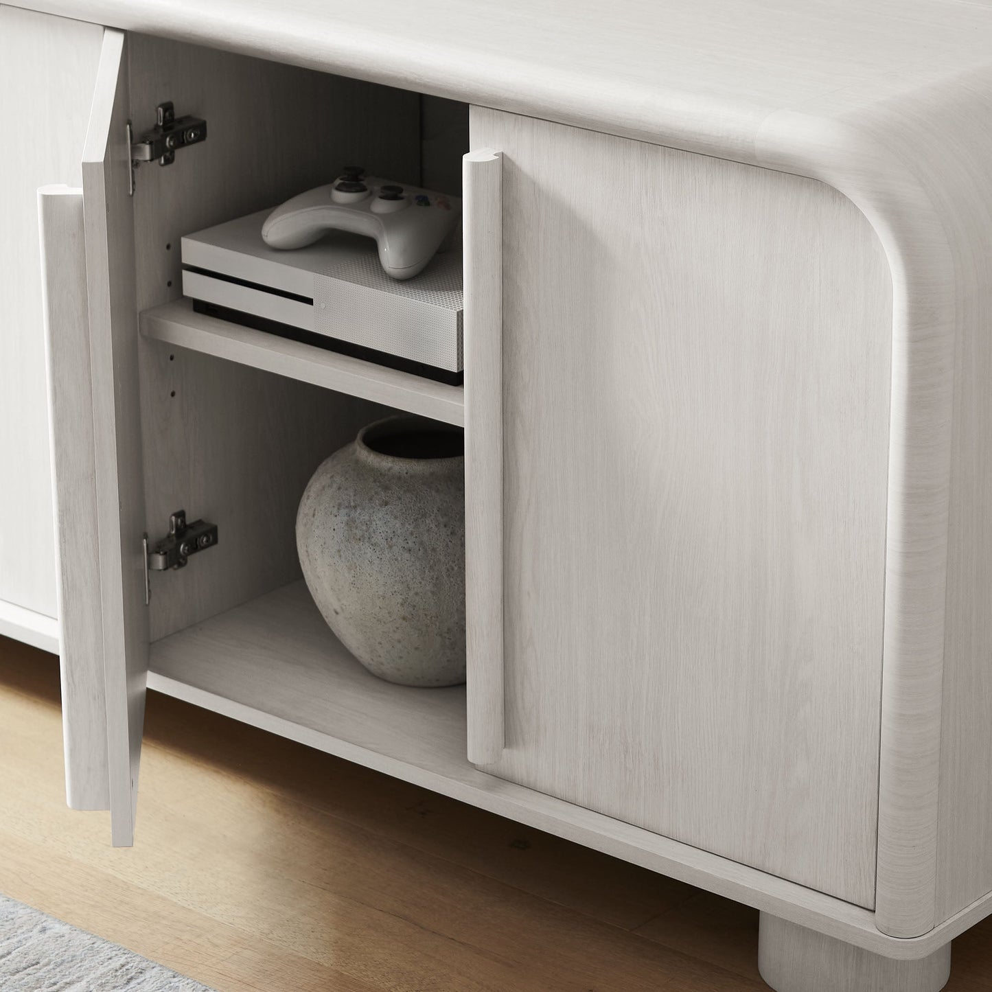 Modway furniture Bellamy Curved 4-Door Sideboard Cabinet - EEI-7315-ASH