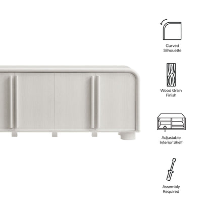 Modway furniture Bellamy Curved 4-Door Sideboard Cabinet - EEI-7315-ASH