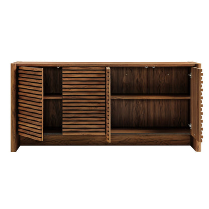 Modway furniture Emric Wave 66" 4-Door Sideboard - EEI-7346-WAL