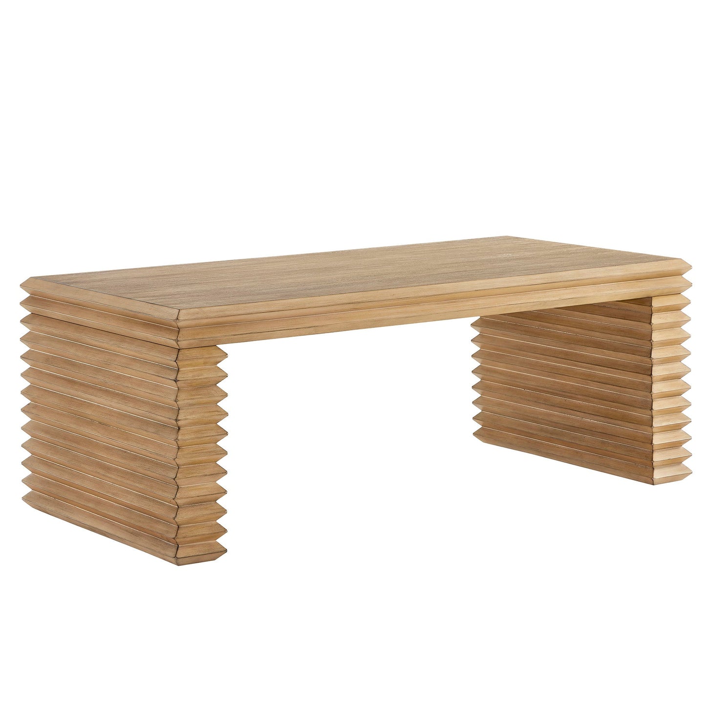 Modway furniture Canto Rectangular Stacked Design Coffee Table - EEI-7348-WOA