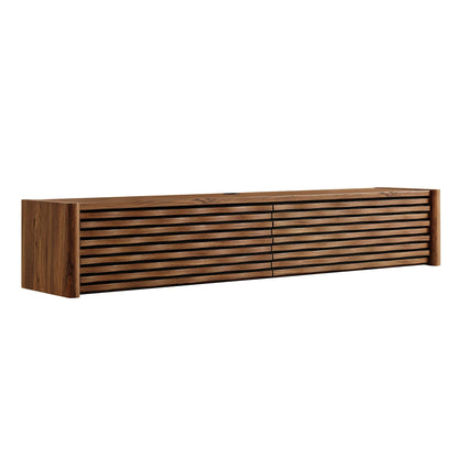 Modway furniture Emric Wave 71" Wall-Mounted TV Cabinet - EEI-7352-WAL