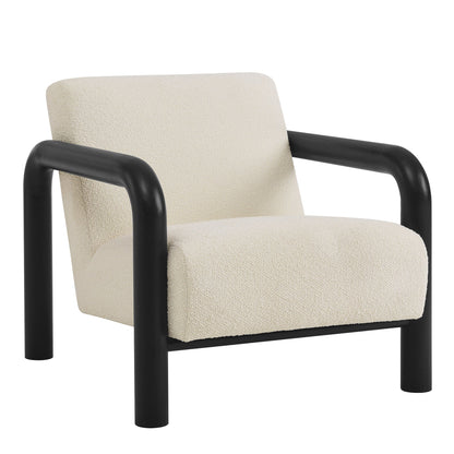 Modway furniture Sereno Boucle Accent Chair - EEI-7391-CRE-OAK