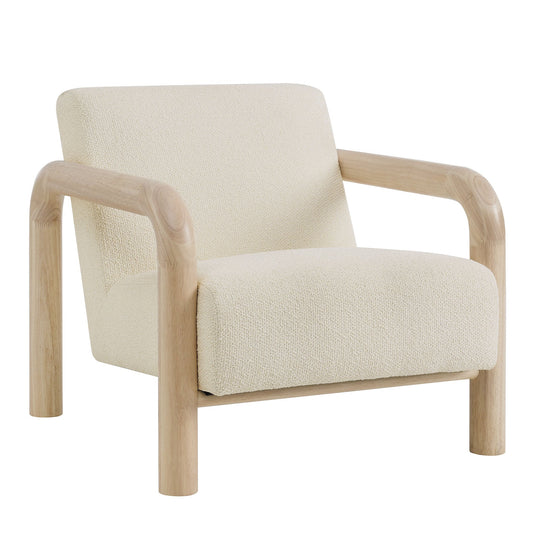 Modway furniture Sereno Boucle Accent Chair - EEI-7391-CRE-OAK