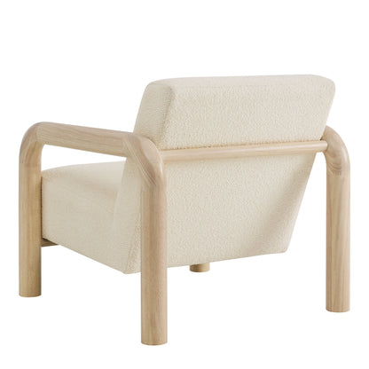 Modway furniture Sereno Boucle Accent Chair - EEI-7391-CRE-OAK