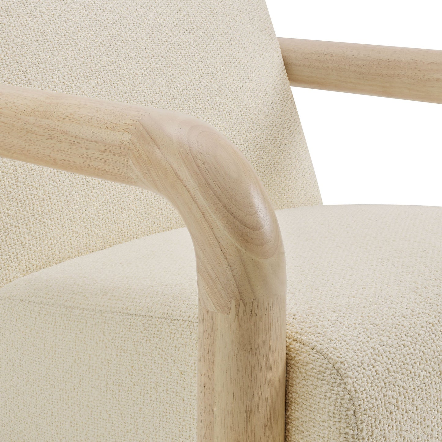 Modway furniture Sereno Boucle Accent Chair - EEI-7391-CRE-OAK