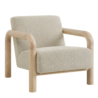 Modway furniture Sereno Boucle Accent Chair - EEI-7391-CRE-OAK