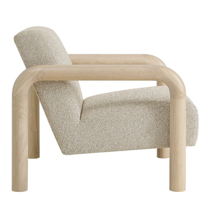 Modway furniture Sereno Boucle Accent Chair - EEI-7391-CRE-OAK