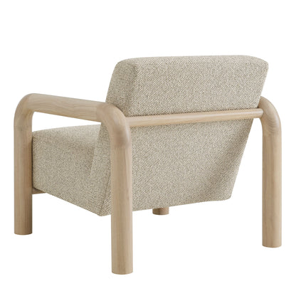 Modway furniture Sereno Boucle Accent Chair - EEI-7391-CRE-OAK
