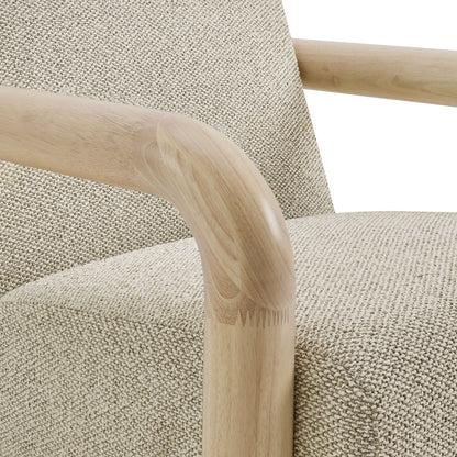 Modway furniture Sereno Boucle Accent Chair - EEI-7391-CRE-OAK